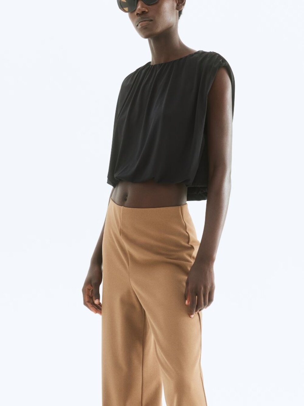 H&M Brown Jersey Pants/NWT/M - Picture 2 of 14